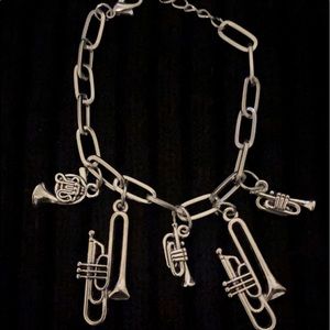 Link Bracelet with Charms